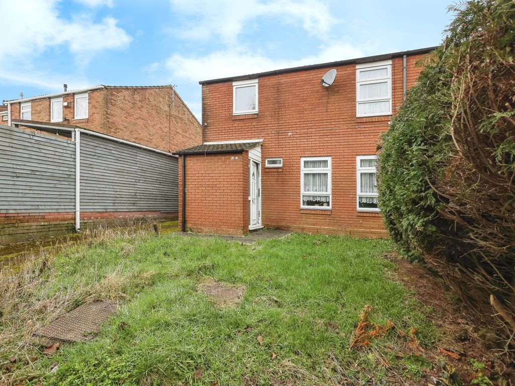 4 bed end terrace house for sale in Caldy Walk, Rubery, Rednal, Birmingham B45, £210,000