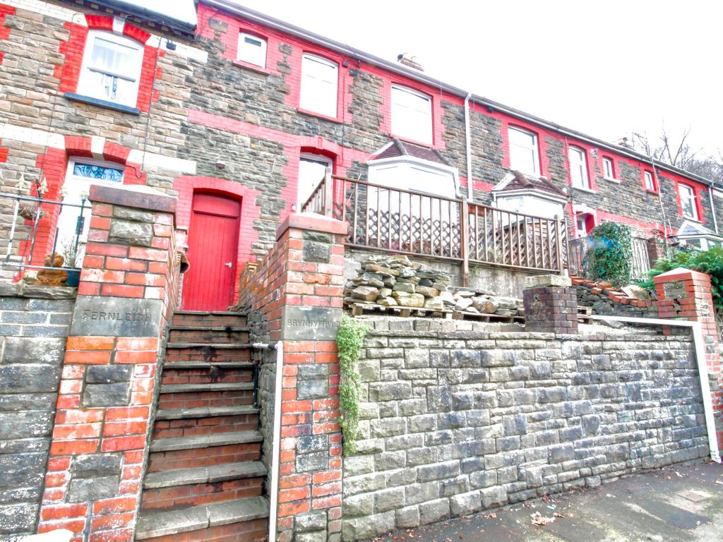 2 bed terraced house for sale in Glyn Terrace, Ynysddu, Newport NP11, £170,000
