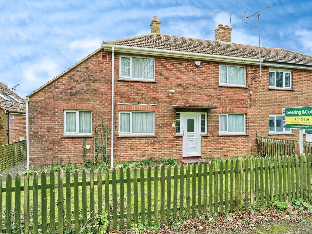2 bed semi-detached house for sale in Sweetbriar Lane, Elvington, Dover, Kent CT15, £230,000