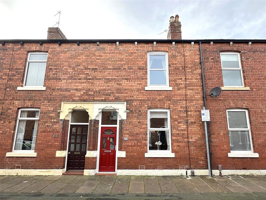 3 bed terraced house for sale in Colville Street, Carlisle CA2, £129,995