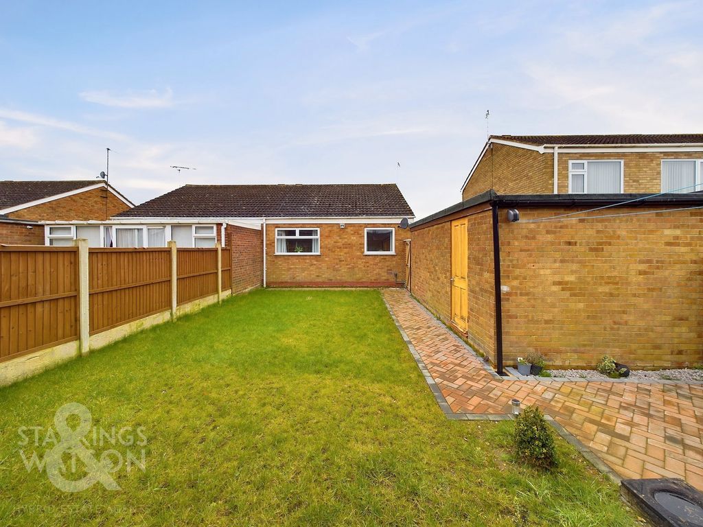 2 bed semi-detached bungalow for sale in Hopton Gardens, Hopton, Great Yarmouth NR31, £200,000
