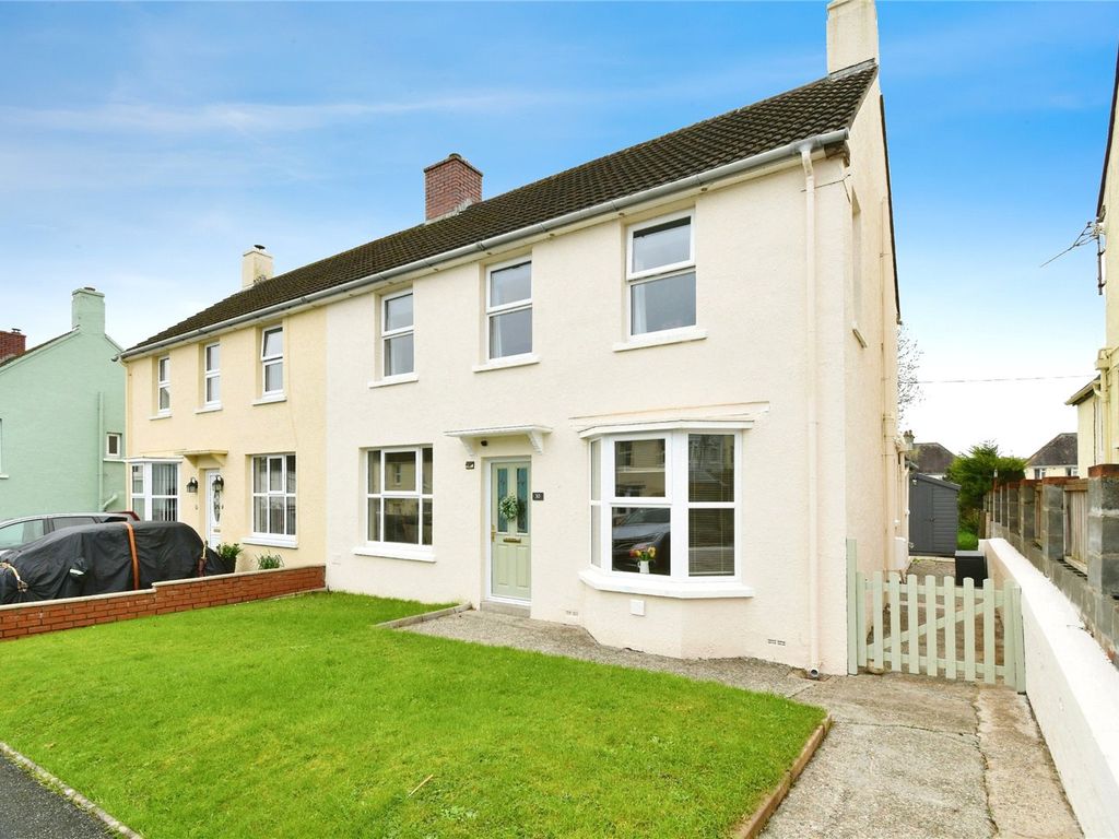 3 bed semi-detached house for sale in Bron Y Dre, Cardigan, Ceredigion SA43, £255,000