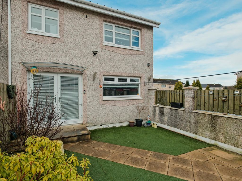 2 bed end terrace house for sale in Fortissat Avenue, Dykehead, Shotts ML7, £113,000