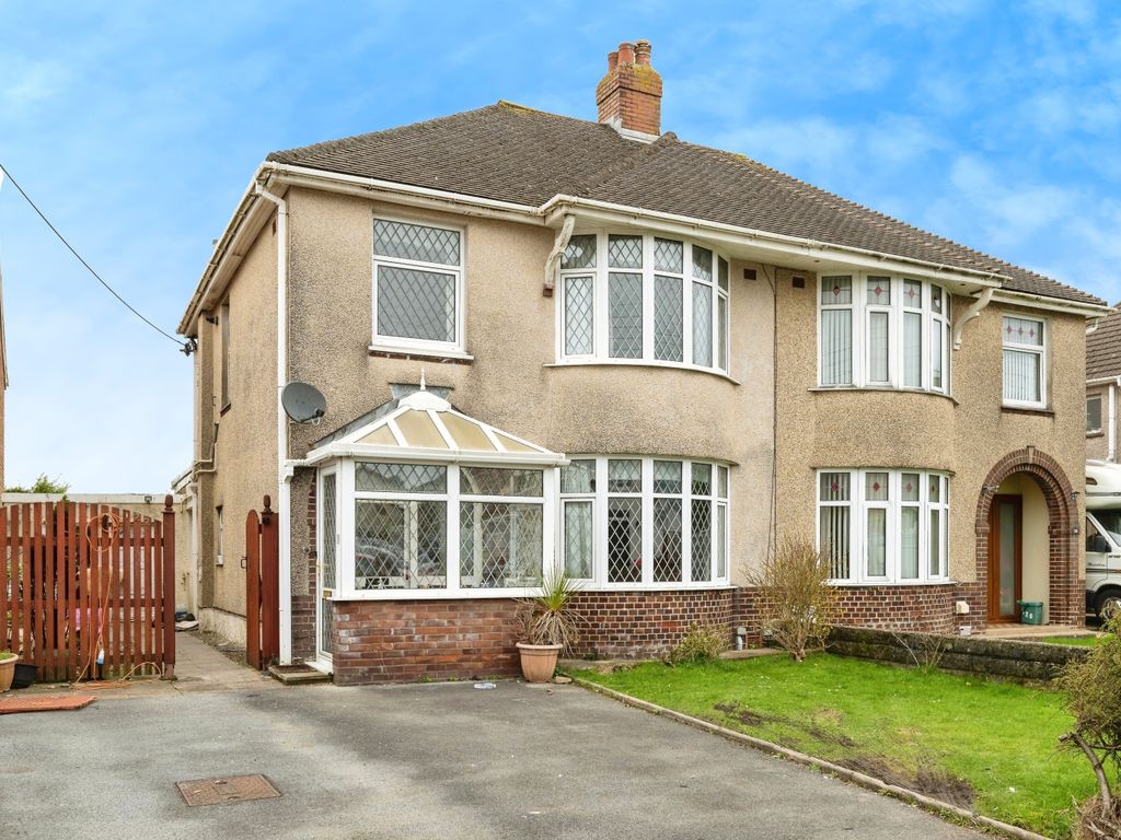 3 bed semi-detached house for sale in Borough Road, Loughor, Swansea, Borough Road SA4, £180,000