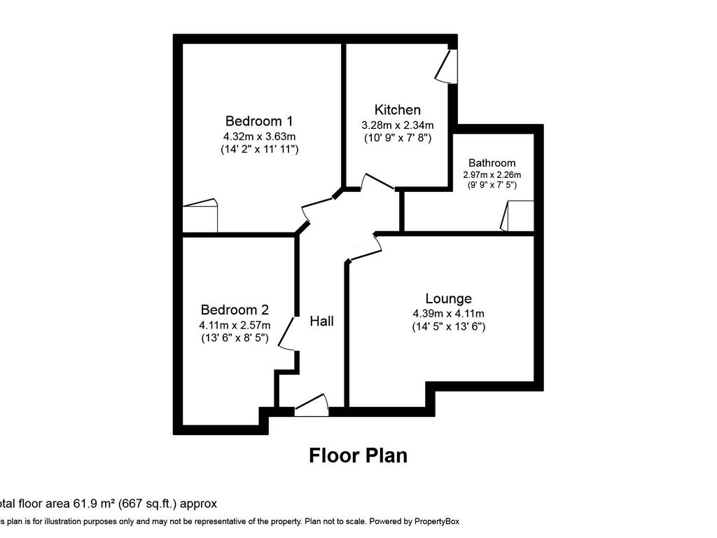 2 bed flat for sale in Rutland Road, Hebburn NE31, £80,000